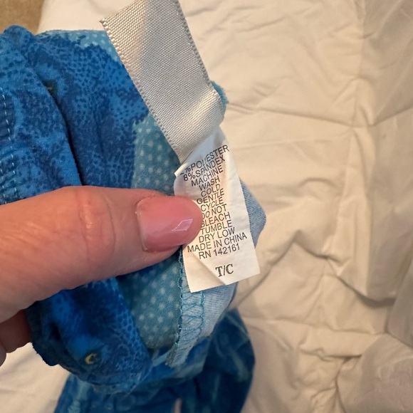 LuLaRoe Blue Wolf Leggings T/C - Picture 3 of 3